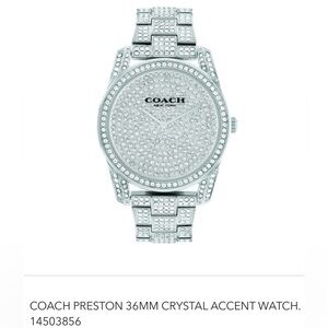 ❤️🔥COACH PRESTON 36MM CRYSTAL ACCENT WATCH. #14503856-NWT❤️🔥
